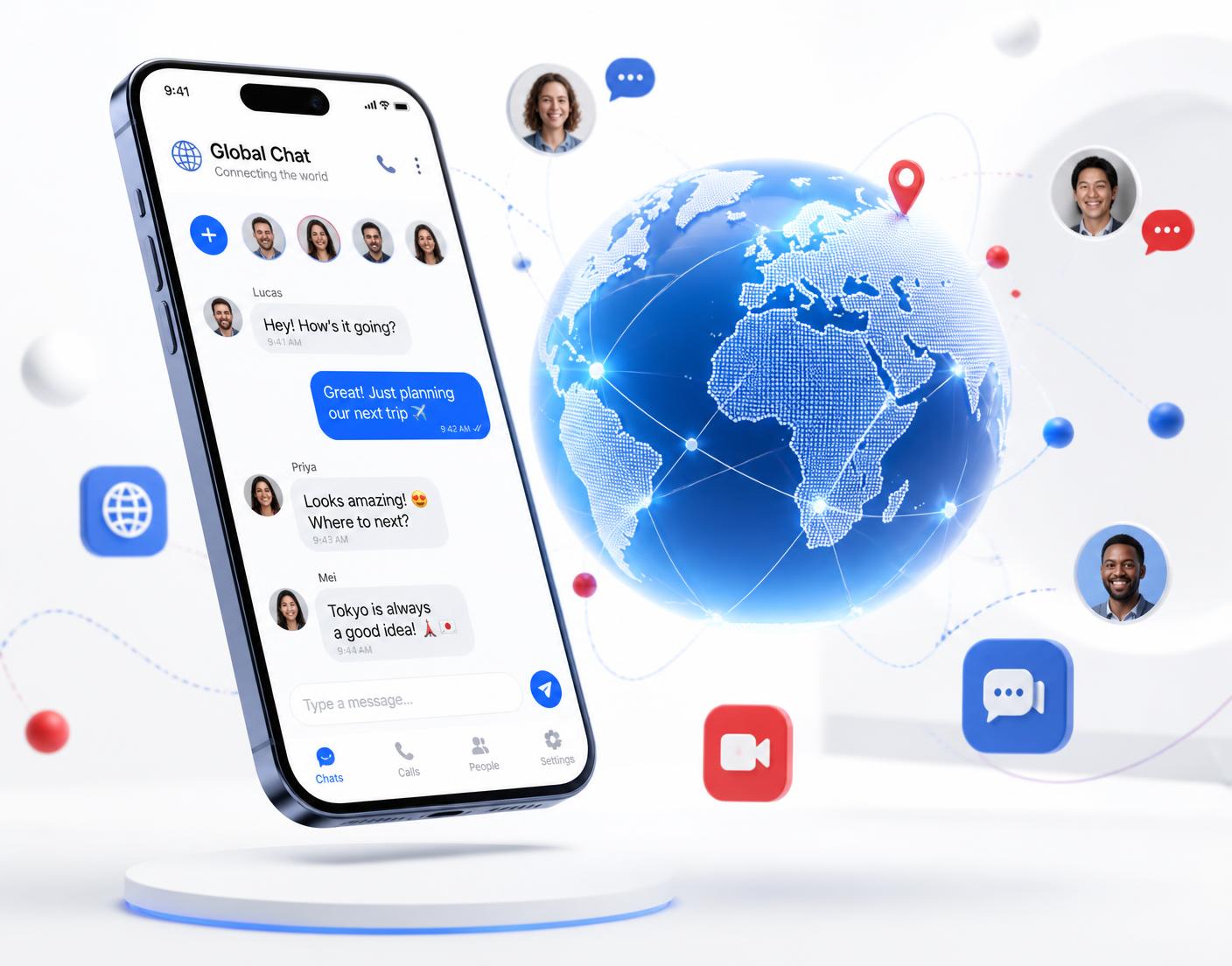 BimFun : messagerie, appels internationaux et WiFi virtuel eSIM dans le monde entier